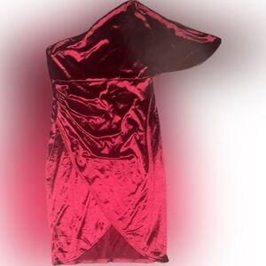 Womens XL Elegant Burgundy Dress